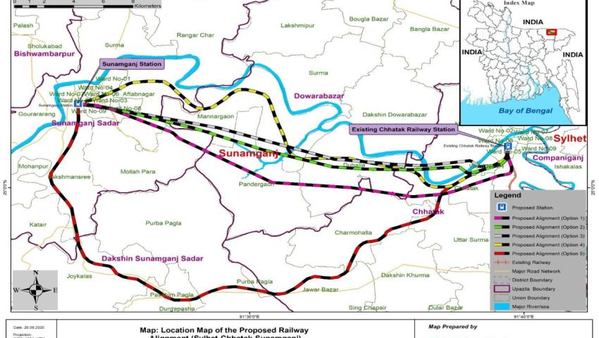 Consultancy Services for Feasibility Study and Detail Design for Construction of a Railway Link to Sunamganj